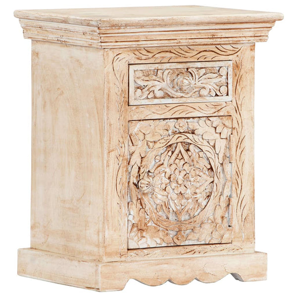 vidaXL Nightstand 40x30x50 cm Solid Mango Wood