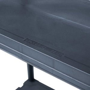 vidaXL Storage Shelves 5 pcs Black 125 kg 60 x 30 x 180 cm Plastic