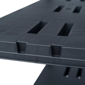 vidaXL Storage Racks 2 pcs Black 220 kg 90 x 40 x 138 cm Plastic