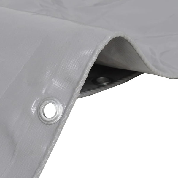 vidaXL Tarpaulin 650 g/m² 1.5 x 10 m Grey