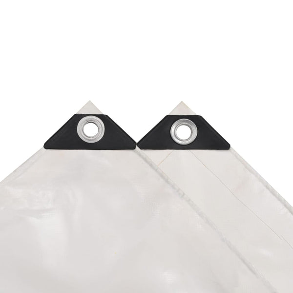 vidaXL Tarpaulin 650 g/m² 1.5 x 10 m White