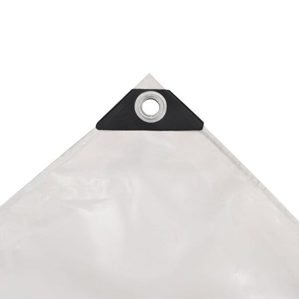 vidaXL Tarpaulin 650 g/m² 3.5 x 5 m White