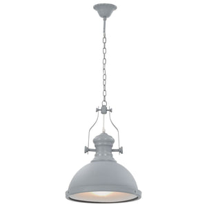 vidaXL Ceiling Lamp Grey Round E27