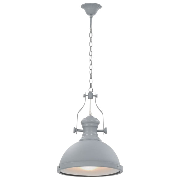 vidaXL Ceiling Lamp Grey Round E27