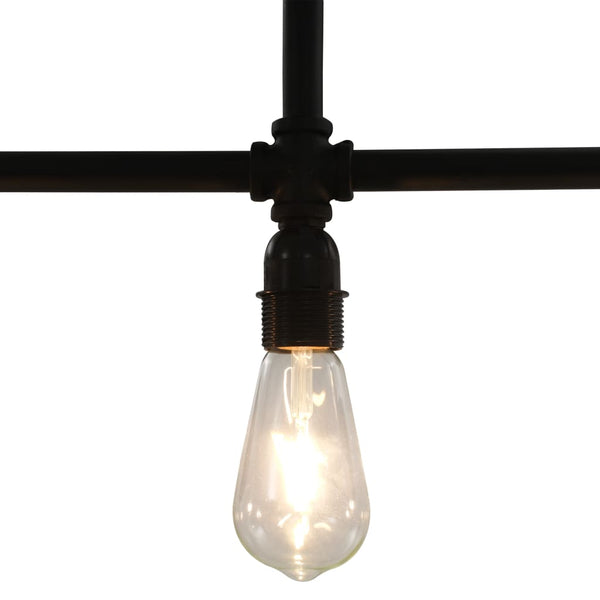 vidaXL Ceiling Lamp Black 3 x E27 Sockets