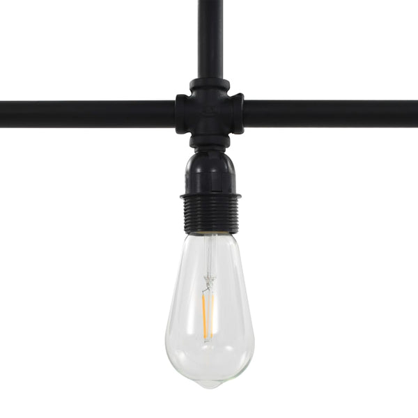vidaXL Ceiling Lamp Black 3 x E27 Sockets