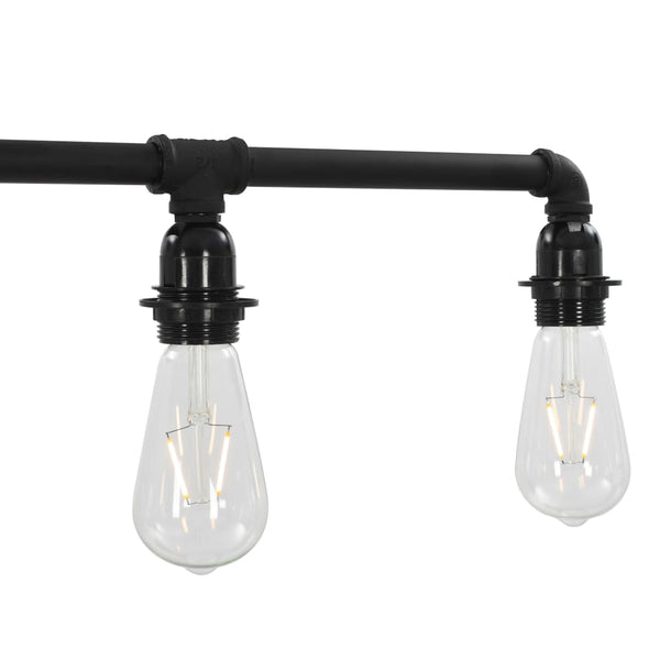 vidaXL Ceiling Lamp Black 5 x E27 Sockets