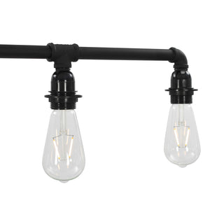 vidaXL Ceiling Lamp Black 5 x E27 Sockets