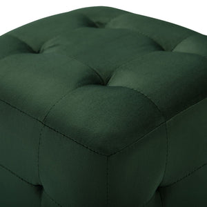 vidaXL Nightstands 2 pcs. Green 30x30x30 cm Velvet