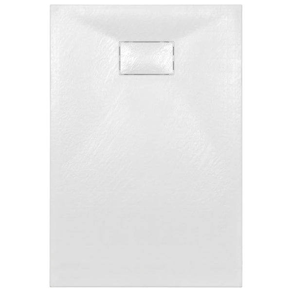vidaXL Shower Tray SMC White 120x70 cm