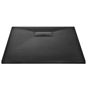vidaXL SMC Shower Tray Black 90x70 cm