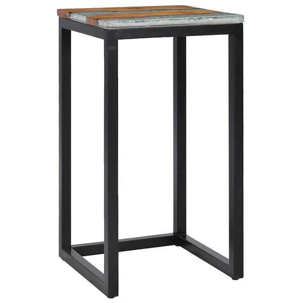 vidaXL Nesting Tables 3 pcs. Solid Teak Wood and Polyresin
