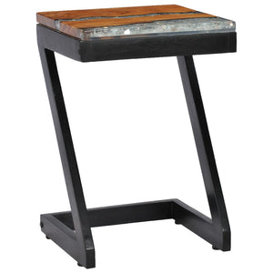 vidaXL Coffee Table 30 x 30 x 50 cm Solid Teak and Polyresin