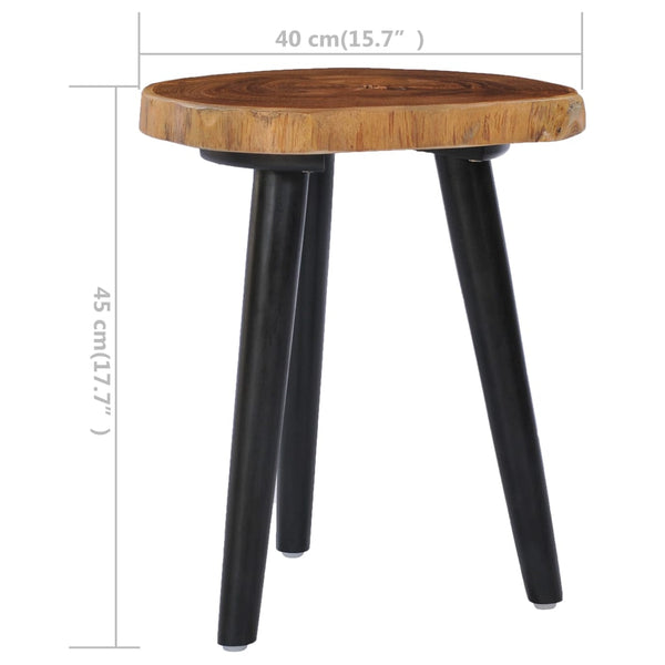vidaXL Coffee Table 40 x 45 cm Solid Teak