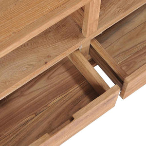 vidaXL TV Cabinet 90x30x40 cm Solid Teak Wood