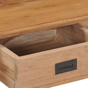 vidaXL Desk 90x50x100 cm Solid Teak Wood