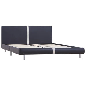 vidaXL Bed Frame Black Faux Leather 120 x 200 cm