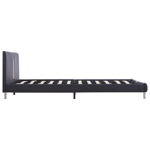 vidaXL Bed Frame Black Faux Leather 120 x 200 cm
