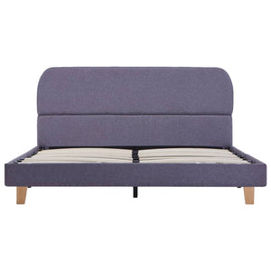 vidaXL Bed Frame Light Gray Fabric 140x200 cm