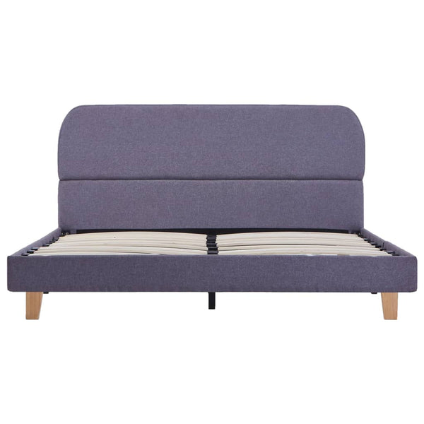 vidaXL Bed Frame Light Gray Fabric 140x200 cm