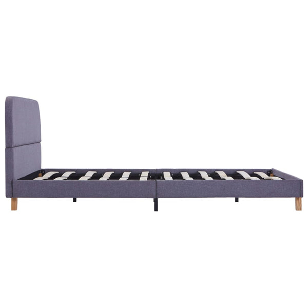 vidaXL Bed Frame Light Gray Fabric 140x200 cm