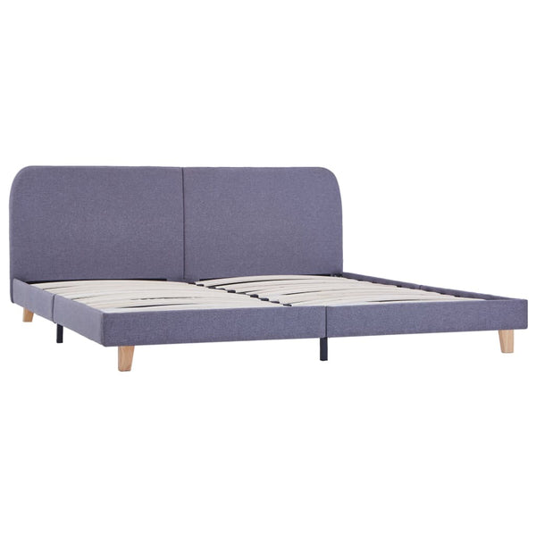vidaXL Bed Frame Light Gray Fabric 180x200 cm