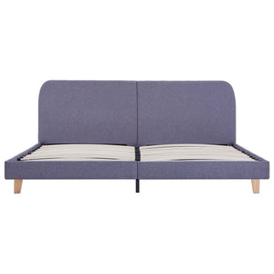 vidaXL Bed Frame Light Gray Fabric 180x200 cm