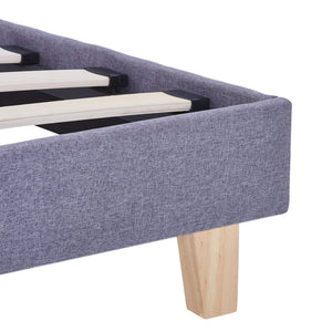 vidaXL Bed Frame Light Gray Fabric 180x200 cm