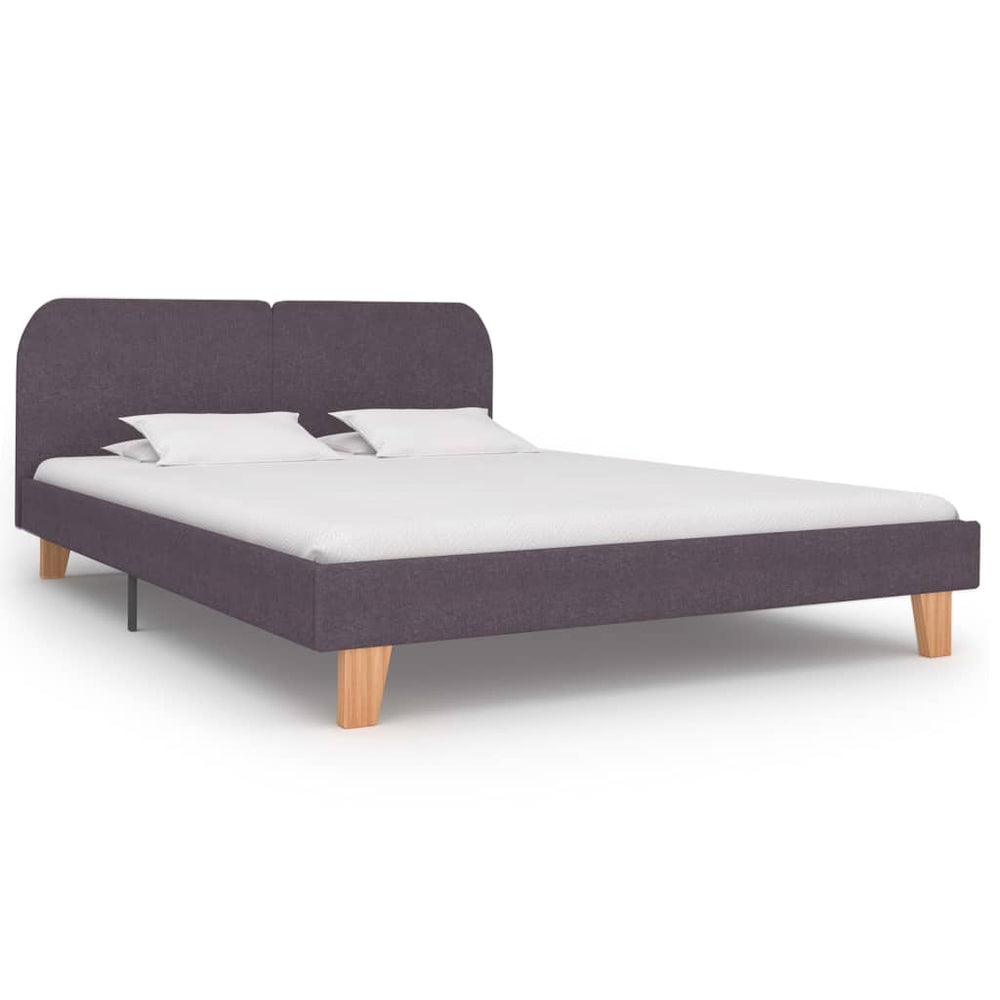 vidaXL Bed Frame Taupe Fabric 180x200 cm