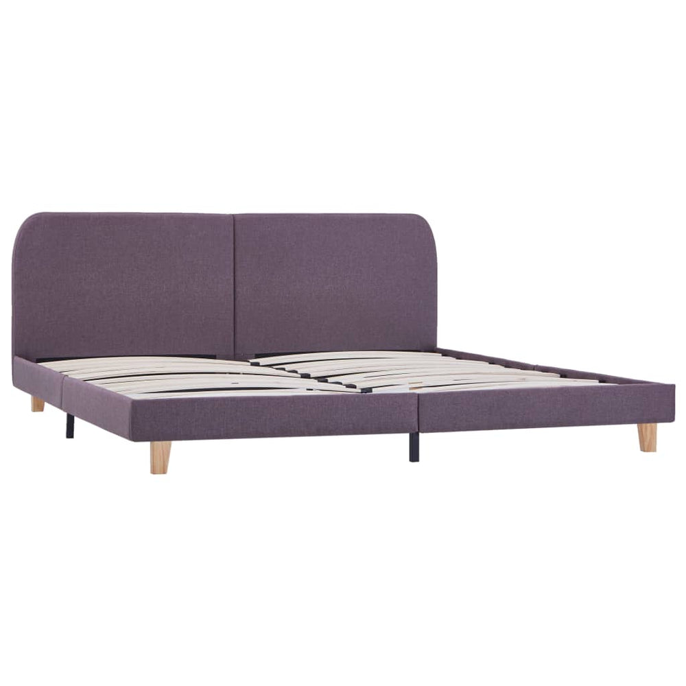 vidaXL Bed Frame Taupe Fabric 180x200 cm