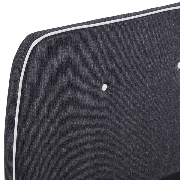 vidaXL Bed Frame Dark Grey Fabric 160 x 200 cm