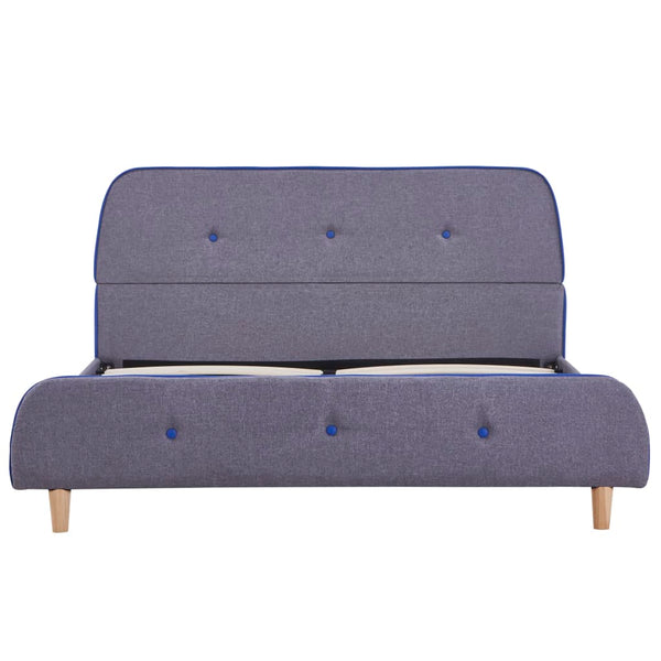 vidaXL Bed Frame Light Gray Fabric 140x200 cm