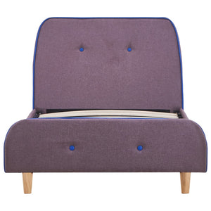 vidaXL Bed Frame Taupe Fabric 90x200 cm