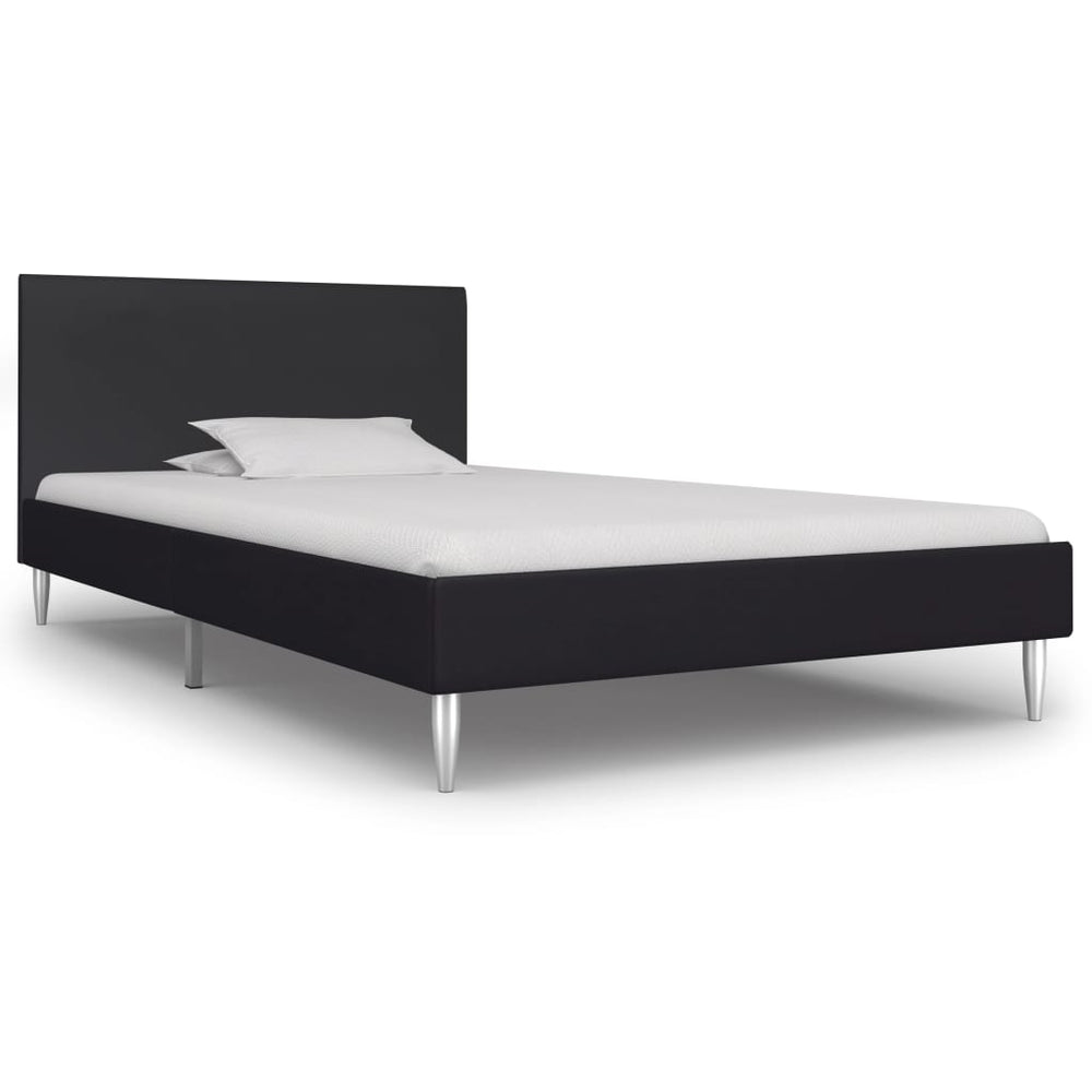 vidaXL Bed Frame Black Fabric 90x200 cm