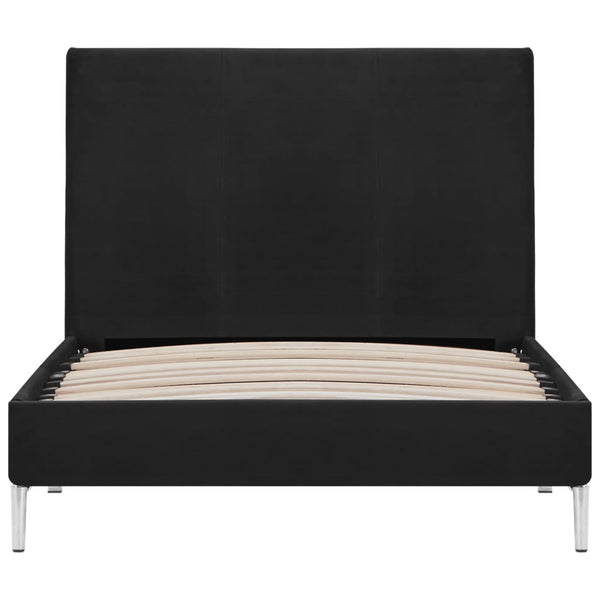 vidaXL Bed Frame Black Fabric 90x200 cm