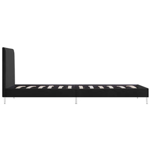 vidaXL Bed Frame Black Fabric 90x200 cm