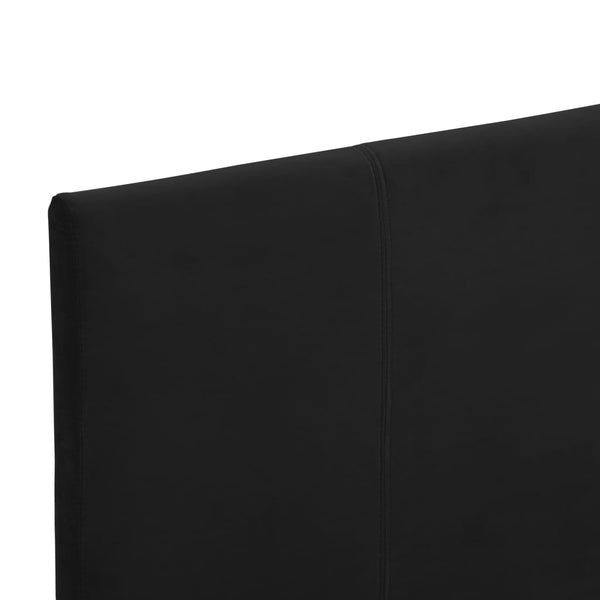vidaXL Bed Frame Black Fabric 90x200 cm