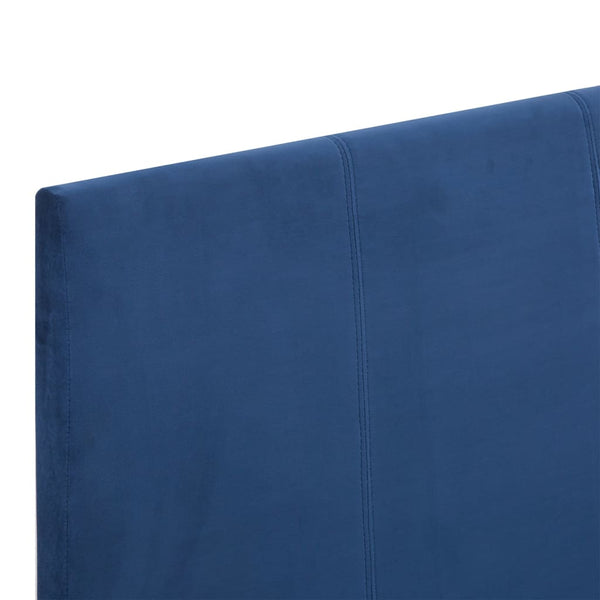vidaXL Bed Frame Blue Fabric 180 x 200 cm