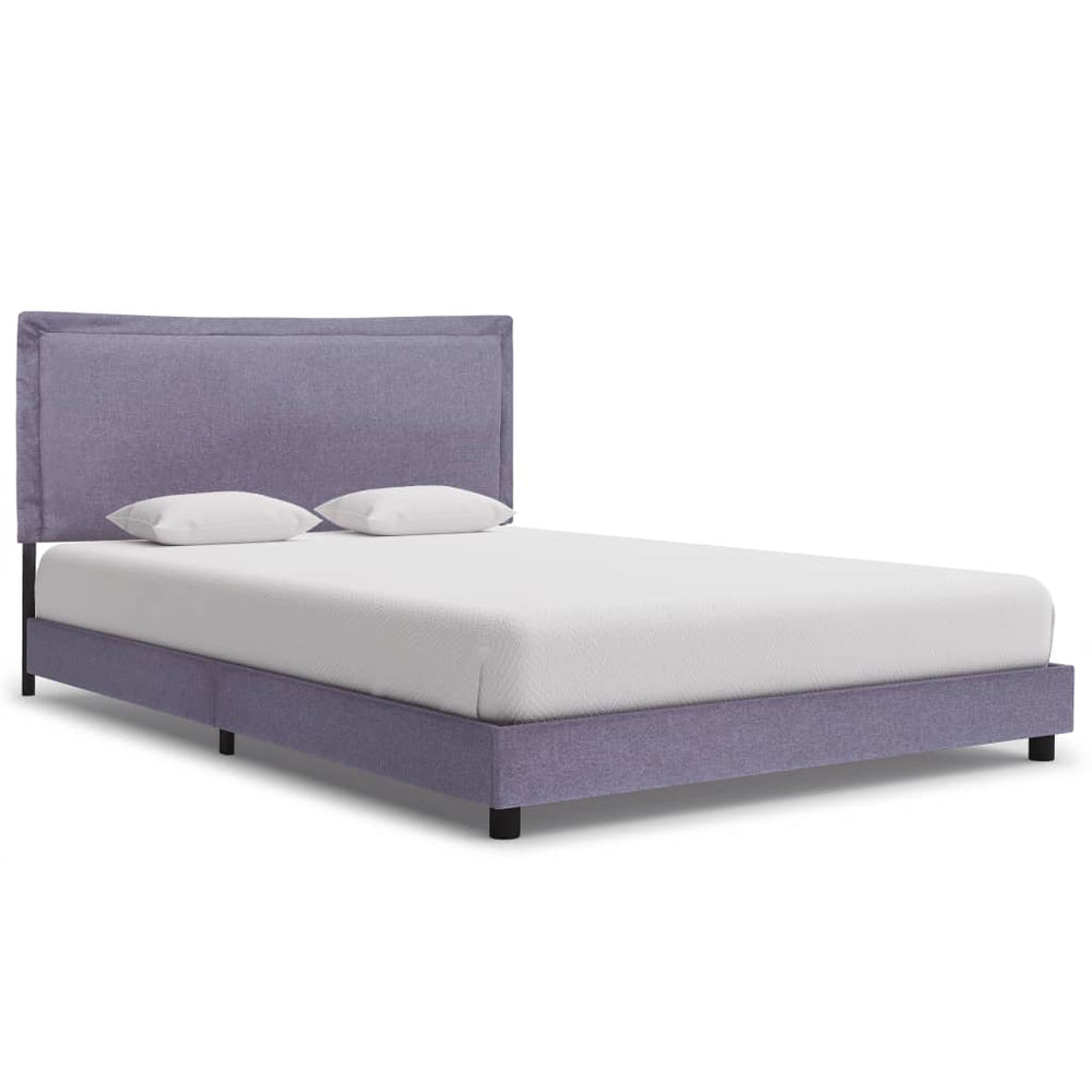 vidaXL Bed Frame Light Gray Fabric 140x200 cm