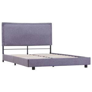 vidaXL Bed Frame Light Gray Fabric 140x200 cm