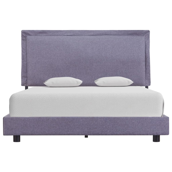 vidaXL Bed Frame Light Gray Fabric 140x200 cm