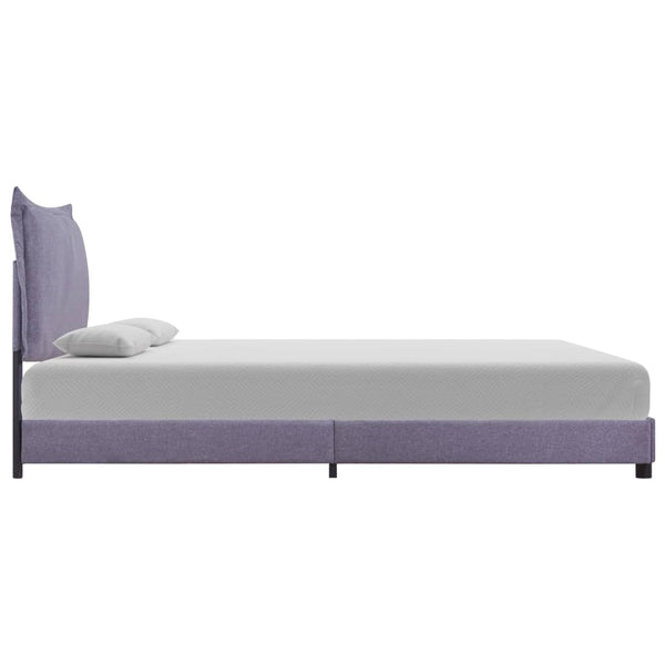 vidaXL Bed Frame Light Gray Fabric 140x200 cm