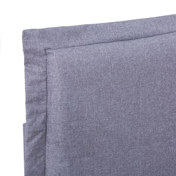 vidaXL Bed Frame Light Gray Fabric 140x200 cm