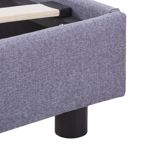 vidaXL Bed Frame Light Gray Fabric 140x200 cm