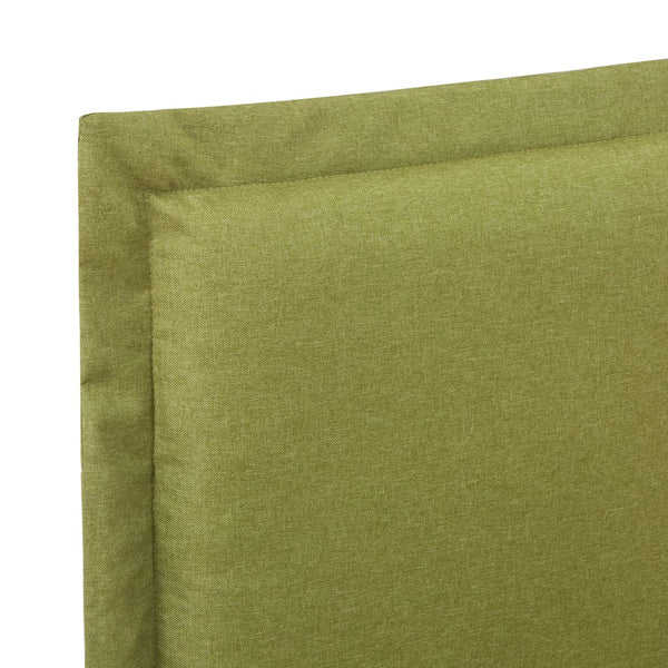 vidaXL Bed Frame Green Fabric 90x200 cm