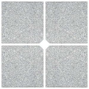 vidaXL Umbrella Base Weights 4 pcs. Square Grey Granite 100 kg