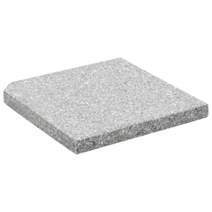 vidaXL Umbrella Base Weights 4 pcs. Square Grey Granite 100 kg