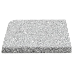 vidaXL Umbrella Base Weights 4 pcs. Square Grey Granite 100 kg