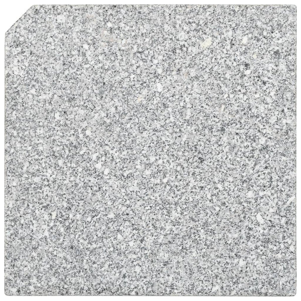 vidaXL Umbrella Base Weights 4 pcs. Square Grey Granite 100 kg
