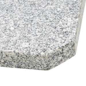 vidaXL Umbrella Base Weights 4 pcs. Square Grey Granite 100 kg